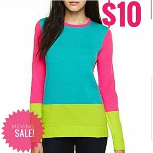 Allen B. by Allen Schwartz Color Block Sweater